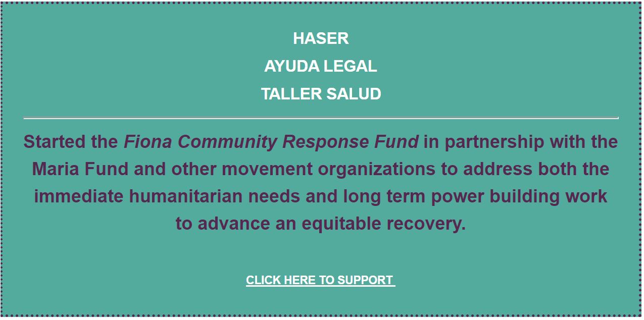 HASER Ayuda Legal Taller Salud