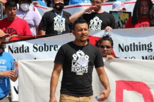 Photo of Rosario at a rally