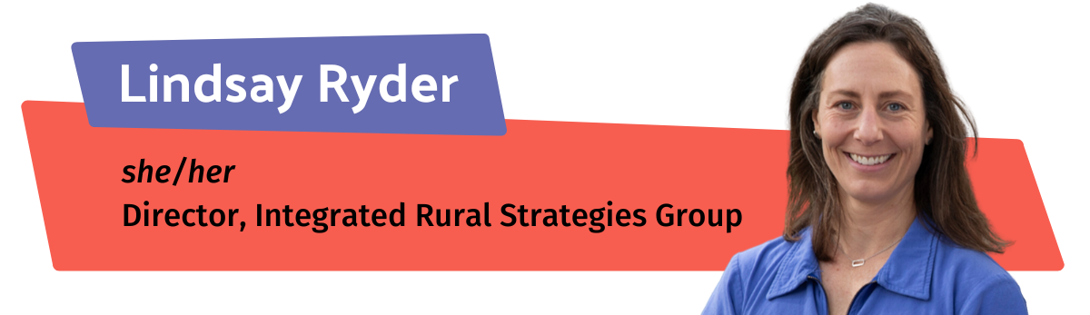 Graphic signature for Lindsay Ryder.